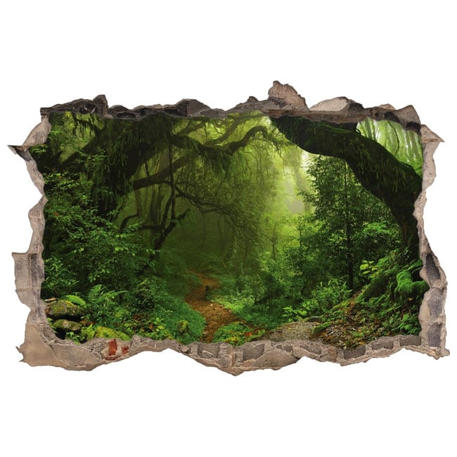 🥇 Vinilos decorativos árboles en el bosque 3D 🥇