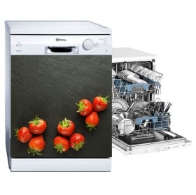 Vinilos para lavavajillas fresas