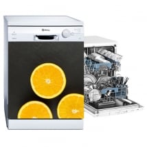 Vinilos decorativos para lavavajillas naranjas