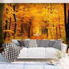 Fotomurales de vinilos &aacute;rboles en oto&ntilde;o
