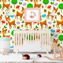 Fotomurales de vinilos infantiles bambi