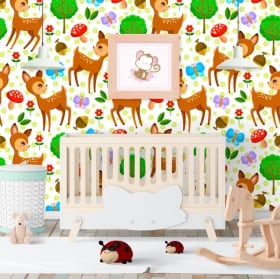 Fotomurales de vinilos infantiles bambi