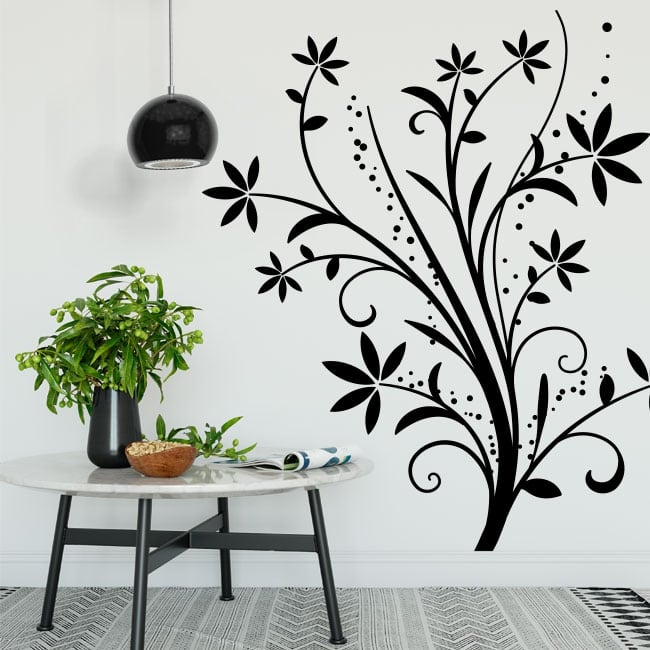 Vinilo Decorativo Pared Flores