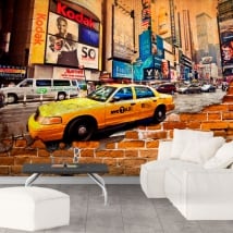 Fotomurales ciudad de nueva york efecto pared rota