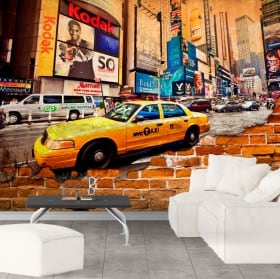 Fotomurales ciudad de nueva york efecto pared rota