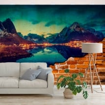 Fotomurales reine islas noruega efecto pared rota
