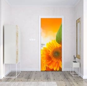 Vinilos para puertas y armarios girasoles