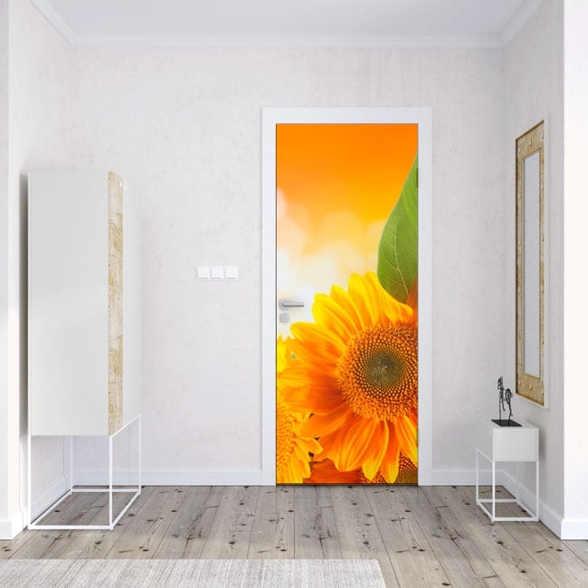 🥇 Vinilos para puertas y armarios girasoles 🥇