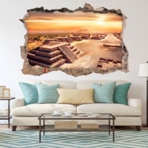 Vinilos decorativos méxico teotihuacán 3d