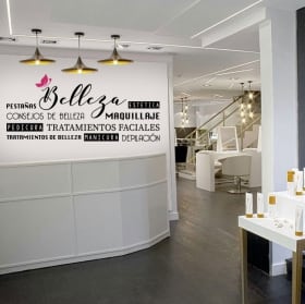 Vinilos para decorar salones de belleza