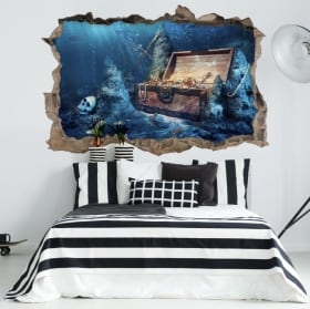 Vinilos decorativos vikingos ilustración 3d
