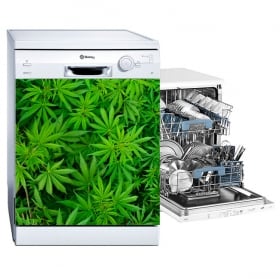 Vinilos para lavavajillas plantas marihuana