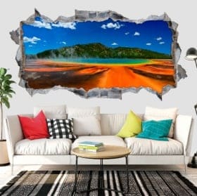 Vinilos decorativos parque nacional de yellowstone 3d