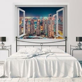 Vinilos ventana business bay dub&aacute;i 3d
