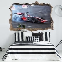 Vinilos decorativos fórmula 1 jenson button 3d