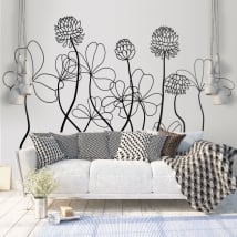 Vinilos decorativos y pegatinas flores para decorar