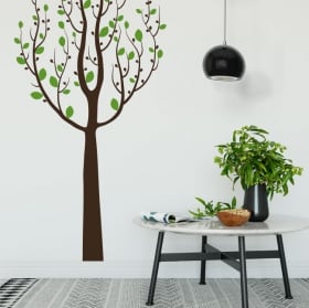 Pegatinas de vinilos &aacute;rbol con hojas