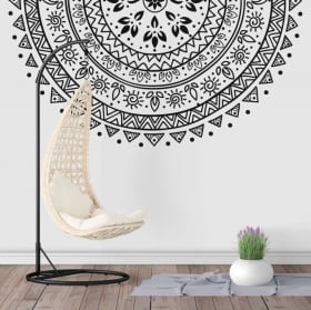 Vinilos y pegatinas mitad de mandala