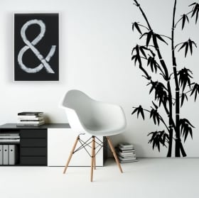 Vinilos decorativos y pegatinas con bambú