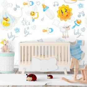 Fotomurales de vinilos para habitaciones de bebé