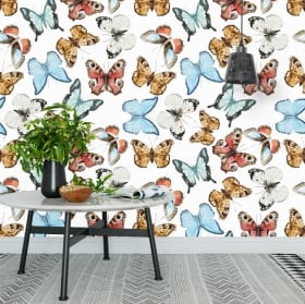 Fotomurales de vinilos con mariposas
