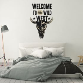 Vinilos decorativos y pegatinas welcome to the wild west
