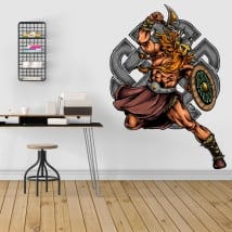 Vinilos decorativos guerrero vikingo