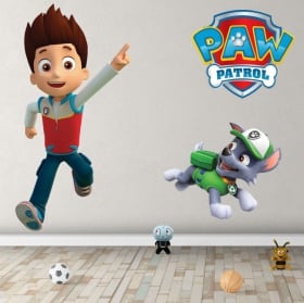Vinilos y pegatinas infantiles rocky la patrulla canina