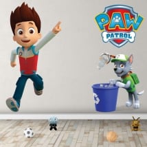 Vinilos infantiles rocky la patrulla canina