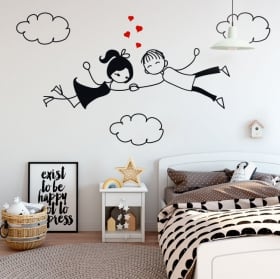 Vinilos decorativos y pegatinas amor en las nubes