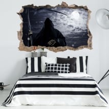Vinilos decorativos paredes la muerte 3d