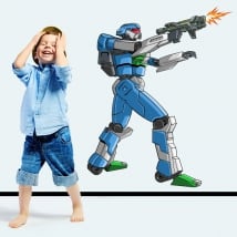 Vinilos y pegatinas robot combate
