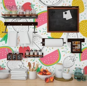 Fotomurales de vinilos frutas cocinas