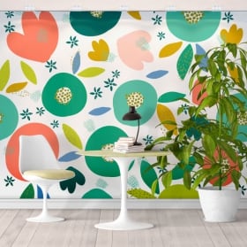 Fotomurales de vinilos colores tropicales