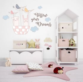 Vinilos decorativos y pegatinas follow your dreams