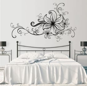 Vinilos adhesivos flores para decorar