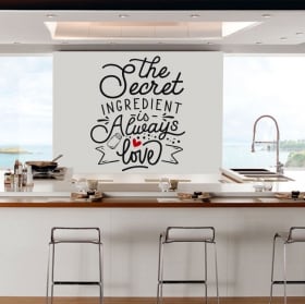 Vinilos decorativos frases inglés the secret ingredient