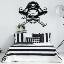Vinilos decorativos y pegatinas calavera pirata
