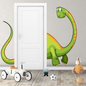 Vinilos decorativos infantiles dinosaurio para puertas