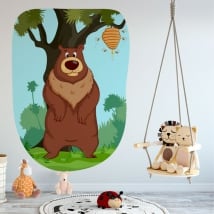 Vinilos decorativos infantiles oso y abejas