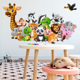 Vinilos y pegatinas animales infantiles