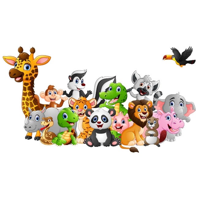 Birshe Pegatinas de Pared Animales Vinilo Pared Infantil Pegatinas