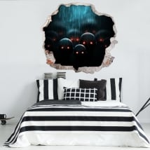 Vinilos paredes apocalipsis zombi 3d