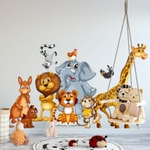 Vinilos paredes animales infantiles o juveniles