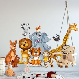 Vinilos paredes animales infantiles o juveniles