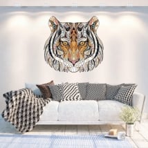 Vinilos paredes tigre tribal