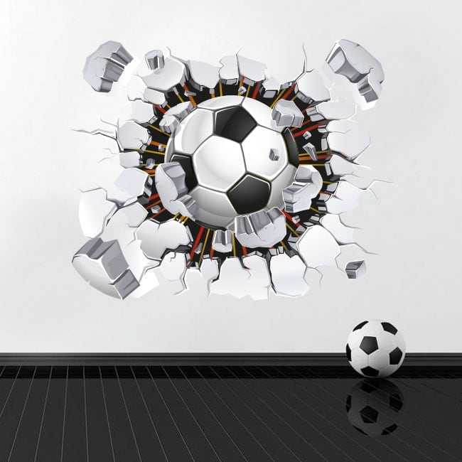 🥇 Vinilos pegatinas balón o pelota fútbol 3d 🥇