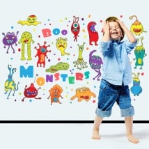 Vinilos infantiles o juveniles monstruos
