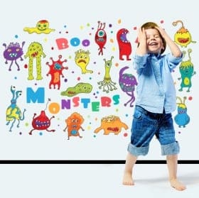 Vinilos infantiles o juveniles monstruos
