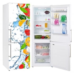 Vinilos neveras frutas salpicadura agua